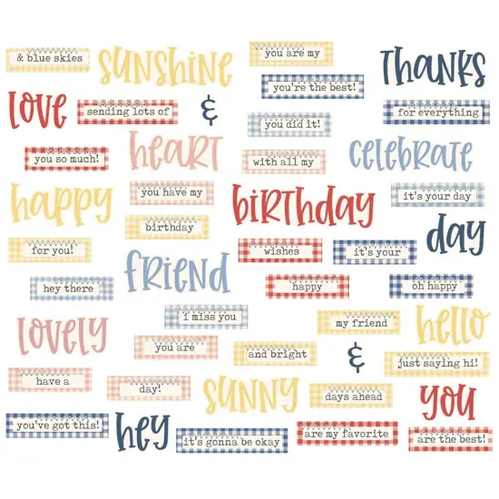 Simple Vintage Linen Market Bits & Pieces 45/Pkg-Sentiment {2}