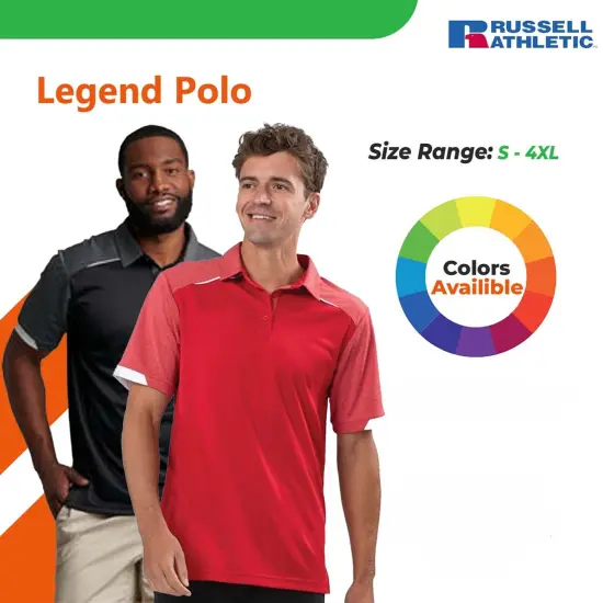 Russell Athletic&reg; Legend Polo Shirt Royal {2}
