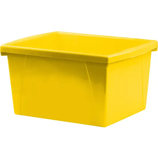 4 Gallon Storage Bin, Yellow {1}