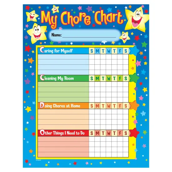 Stars Chore Charts, pad of 25 {1}