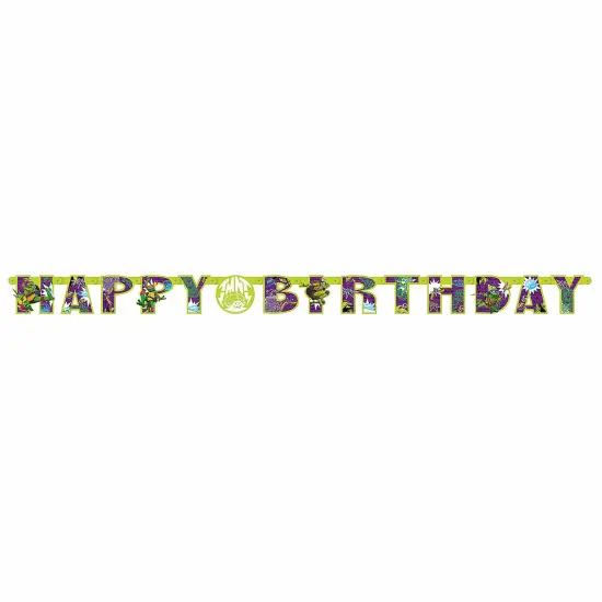 Teenage Mutant Ninja Turtles&reg;: Mutant Mayhem Jointed Happy Birthday Cardstock Banner {2}