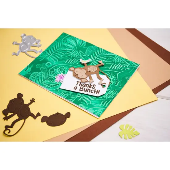 Catherine Pooler X Sizzix Bundle 2-It's A Jungle Stencil & Emboss Folder {5}