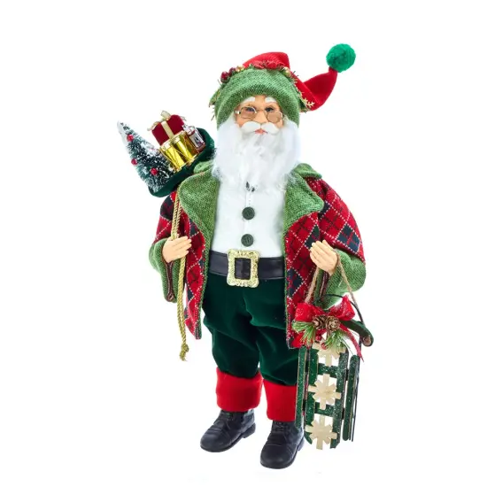Kurt Adler 18-Inch Kringle Klaus Red and Green Santa and Gifts {1}