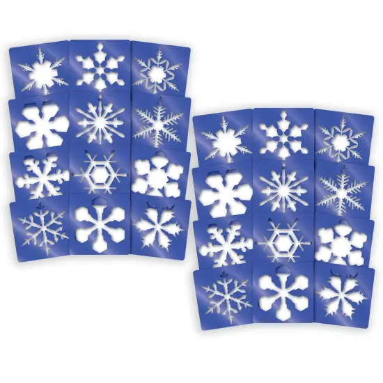 Super Snowflake Stencils, 12 Per Pack, 2 Packs {1}