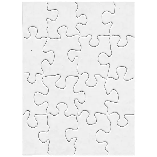 Compoz-A-Puzzle&reg;, 4" x 5-1/2" Rectangle, 16 Pieces, 24 Puzzles {1}