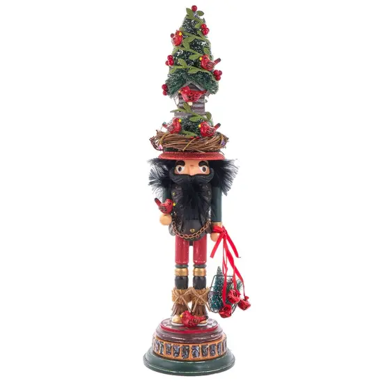 Kurt Adler 19.5-Inch Hollywood Cardinal in Tree Hat Nutcracker {1}