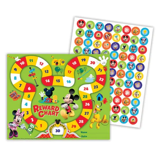 Mickey Mouse Clubhouse® Mickey Park Mini Reward Charts with Stickers, 36 Charts {1}