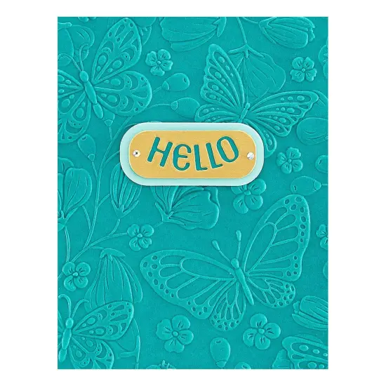 Spellbinders 3D Embossing Folder From The Stylish Ovals-Beautiful Butterflies {4}
