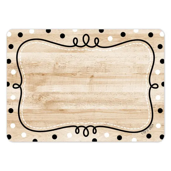 Loop De Dots On Wood Labels Core Decor {1}