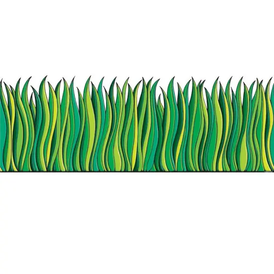 Tall Green Grass Jumbo Border, 12' {1}