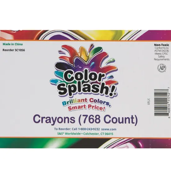 Color Splash!&reg; Crayons PlusPack (Box of 768) {4}