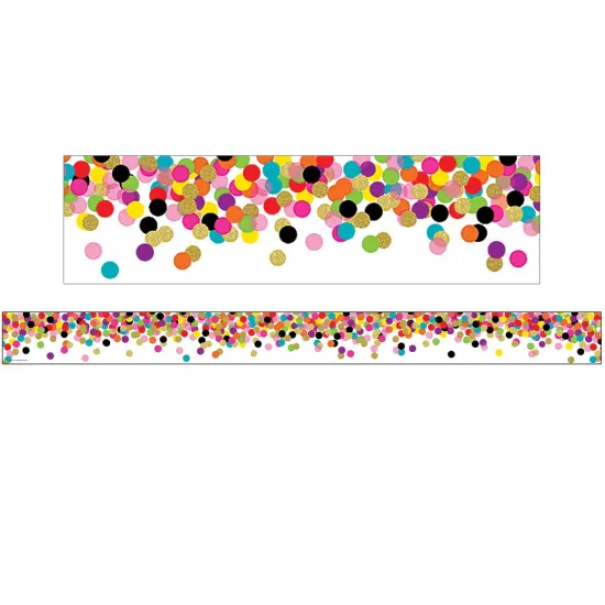 Confetti Straight Rolled Border Trim, 50 Feet {1}