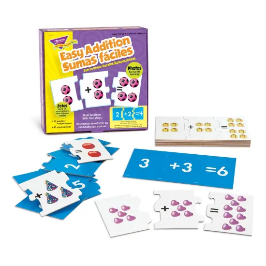 Easy Addition/Sumas faciles Fun-to-Know&reg; Puzzles {1}