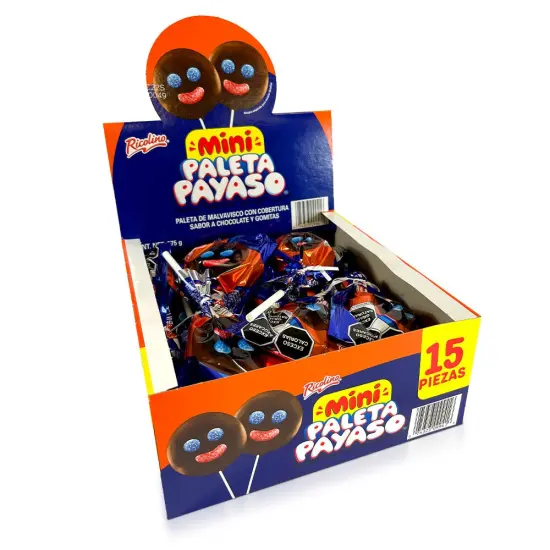 Ricolino Paleta Payaso Mini 15Ct {1}
