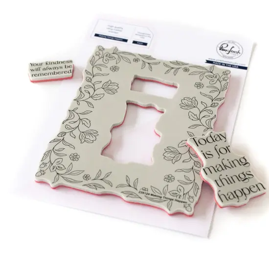 Pinkfresh Studio Cling Stamp Set 4.25"X5.5"-Making Things Happen {3}