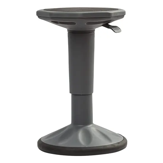 Height Adjustable Wobble Stool, Gray {1}
