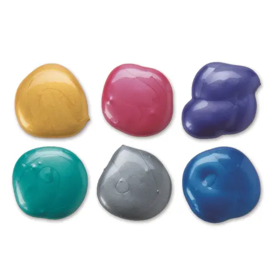 Color Splash!&reg; Metallic Acrylic Paint Assortment, 8-oz. (Set of 6) {3}