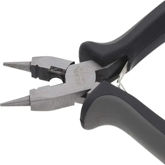 The Beadsmith 4-in-1 Ergonomic Pliers - All-Purpose Jewelry Making Tool w/Comfort Grip, 5.25&rdquo;, Create Loops, Cut and Flatten Wire, Close Jump Rings {5}