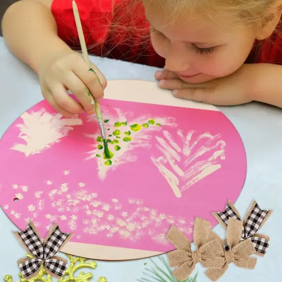 6 Pack Wood Circles for Crafts 14 Inch Unfinished Wood Slices {4}