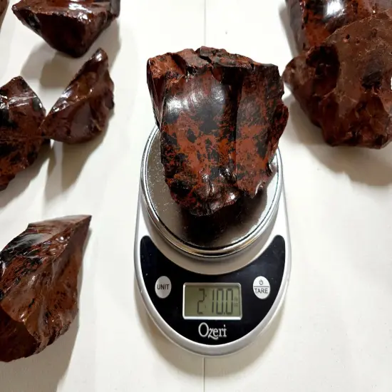 JUMBO Mahogany Obsidian Crystal Raw Stone Chunk for D&eacute;cor& Lapidary Crafts {7}