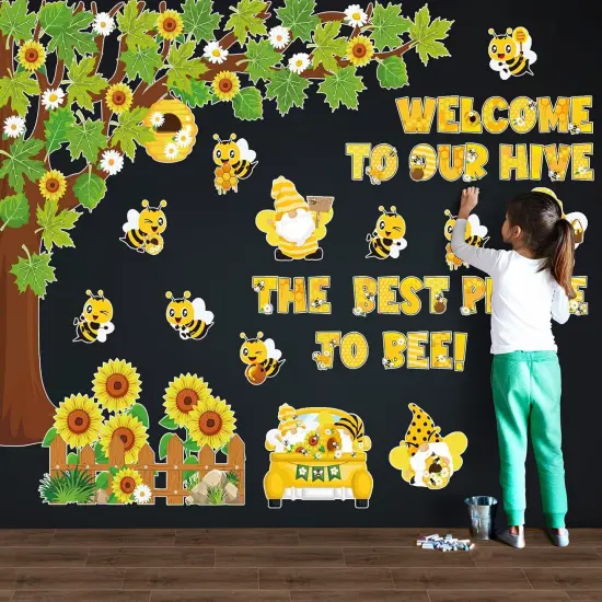 104 Pcs Bee Sunflower Bulletin Boards {3}