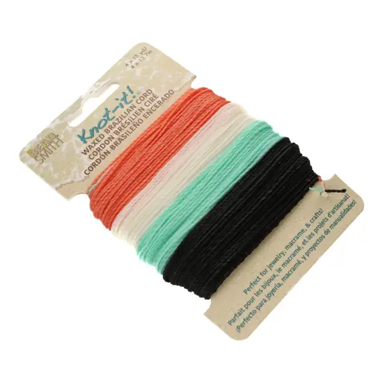 The Beadsmith Brazillian Waxed Cord Mix Ocean Dreams {5}