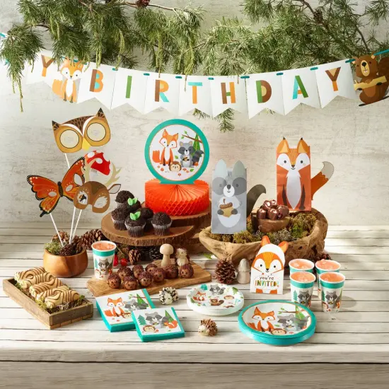 Wild One Woodland Shaped Banner with Ribbon - 1ct {3}