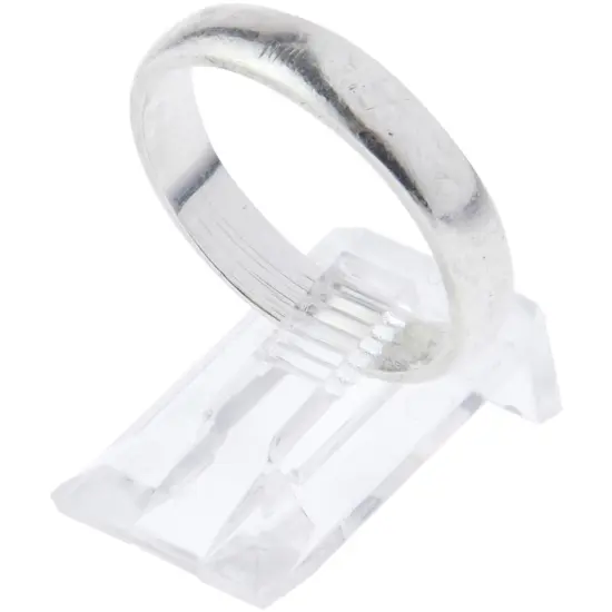 Plymor Clear Acrylic Ring Display Clip, 0.625" W x 1" D x 0.375" H {3}
