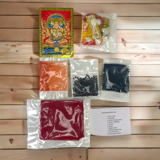 Hanuman Pooja Kit, Bajrang Puja Samagri, Hanuman Statue, Hanuman Photo, Hanuman Pooja Samagri, Maruti Pooja Kit {2}