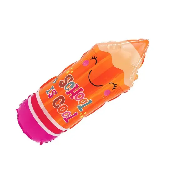 LA Balloons&reg; 29 Inch Back To School Pencil Orange Balloon {2}