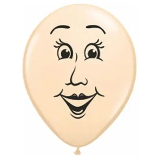 Woman's Face 16 Inch Latex Balloons {3}