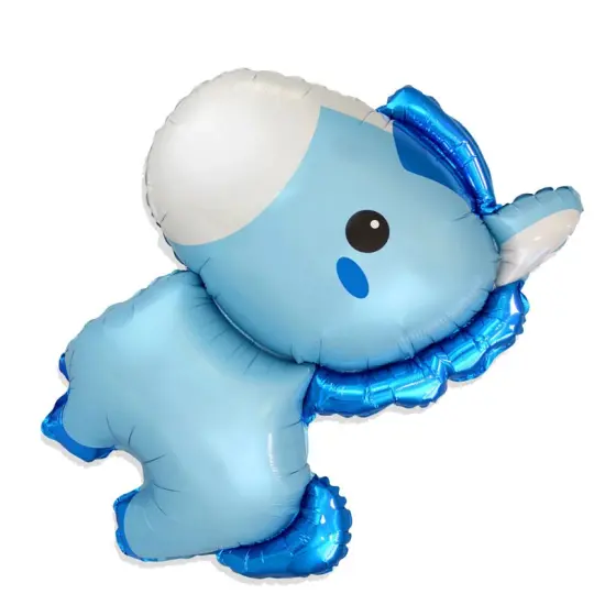 34" Baby Horse Blue Foil Balloon Animal Party Decoration {3}