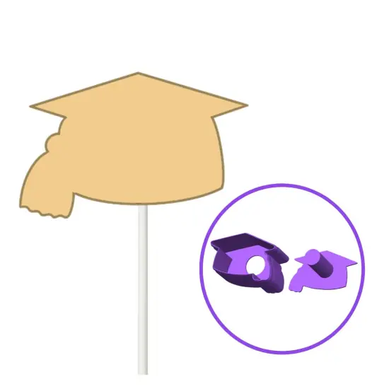 Graduation Cap N Tassel Cake Pop Mold {4}