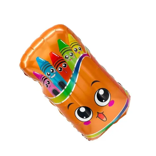 LA Balloons&reg; 27 Inch Smiling Crayon Box Balloon {3}