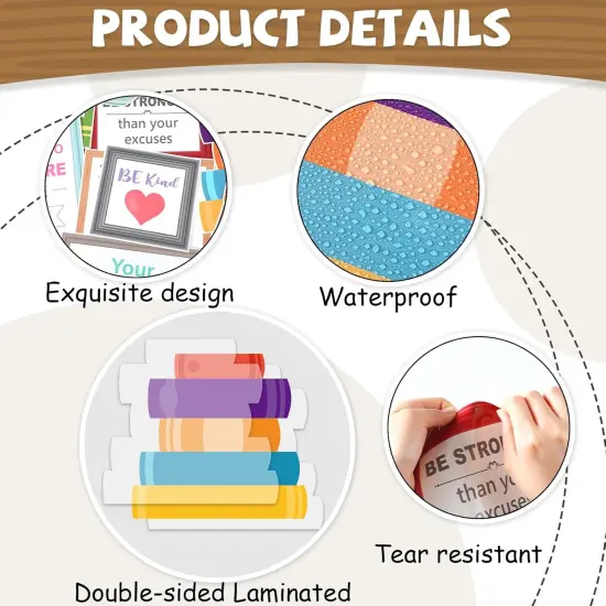 Motivational Bookshelf Bulletin Board Decorations {2}