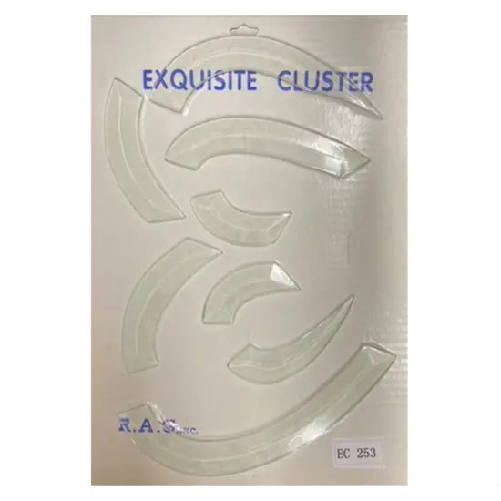 11-1/8" x 8-1/4" Exquisite Clear Glass Two Hearts Bevel Cluster EC253 {3}