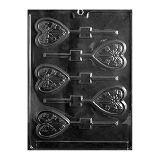 Starburst Heart Lolly Chocolate Mold {1}