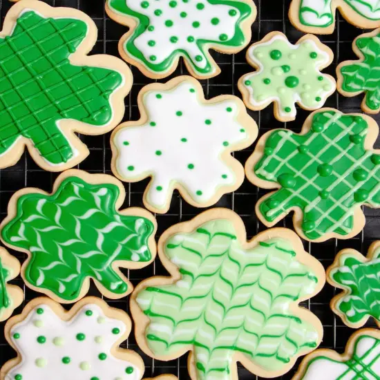 St Patrick's Day Clover Cookie Cutter Set 3 Piece Stainless Steel Shamrock {6}