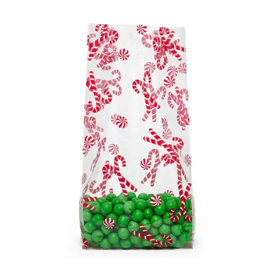 4&rdquo; x 2 1/2&rdquo; x 9 1/2&rdquo; Christmas Cello Bags for Candy and Gifts {3}