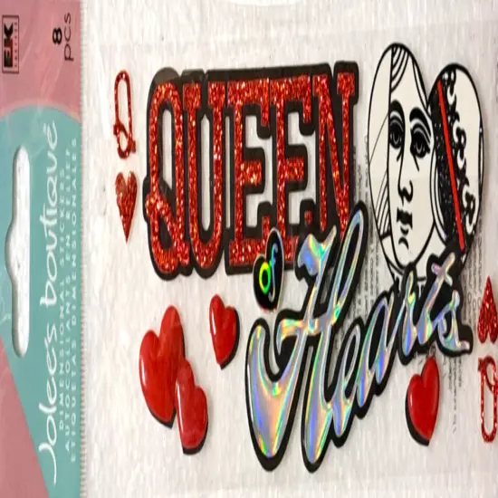 Jolee's Boutique Queen Of Hearts Dimensional Stickers {1}