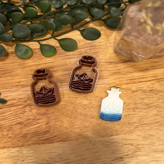 PAPER BOAT BOTTLE | SUMMER SOLSTICE | CLAY CUTTER {3}