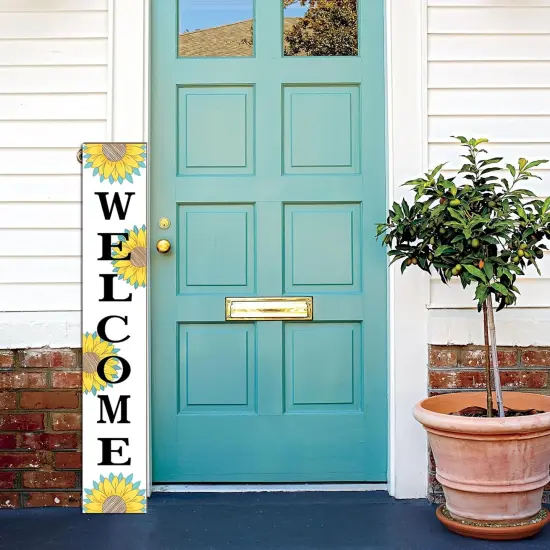 Sunflower Porch Sign Summer (Yellow) {5}