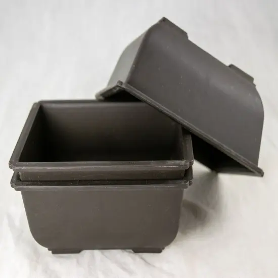 3 Rectangular Plastic Bonsai Training Pot, Succulent Planter 5.75"x 4.25"x 2.5" {1}