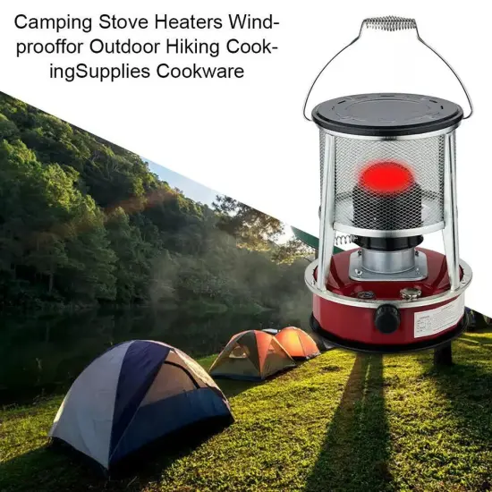 Portable Kerosene Stove Heater 9000 BTU 1.2 Gallon Outdoor Camping Cooking {2}