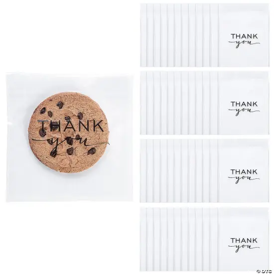 Thank You Cellophane Cookie Treat Bags Bulk 144 Pc {2}