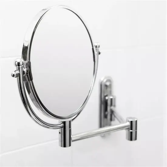 Extendable Makeup Mirror 10X Magnifying Double-Sided Bathroom Mirror 360&deg; Swivel {1}