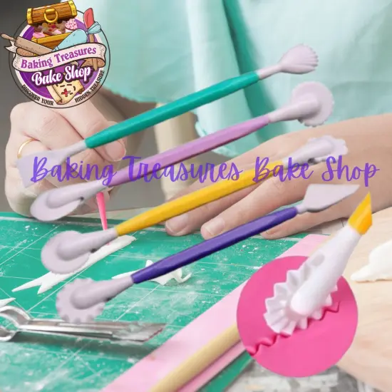4 Pcs DOUBLE SIDED Fondant Tools {2}