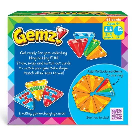 Gemz!&trade; Three Corner&trade; Card Game, Pack of 3 {4}