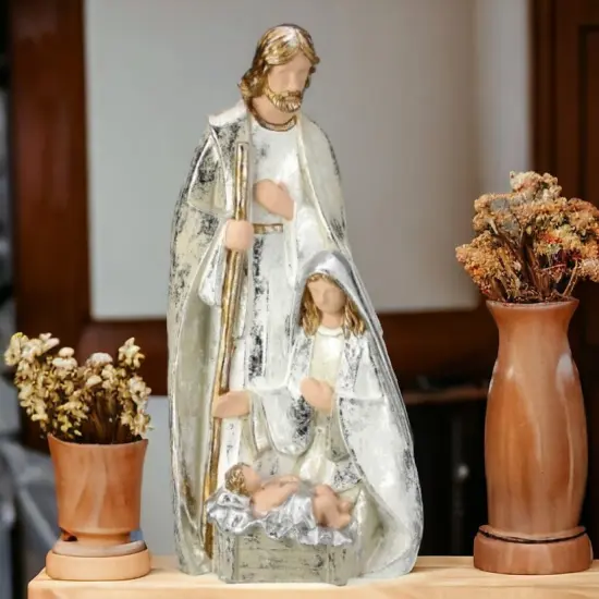 19.5" Nativity Piece - Holly Family - Resin {2}