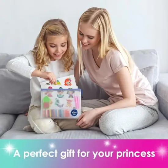 5D Diamond Painting Stickers Kits for Kids and Adult Beginners Gem Paint by Numbers Diamonds Arts for Boys and Girls Ages 6 7 8-12 DIY Princesses kit with Dots Gifts for Kid {6}